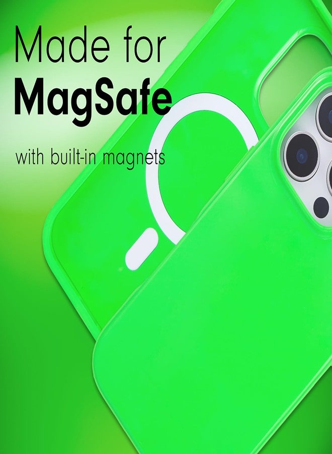 Sonix Case for iPhone 16 Pro | Compatible with MagSafe | 10ft Drop Tested | Gloss Neon Green - Image 3