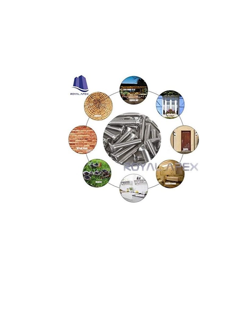 Machine Screw CSK Philip & Countersunk Head for DIY Electrical & Kitchen Furniture Pull Cabinet Door Handles Pack of 25 (M4 X 100 MM) - Image 3