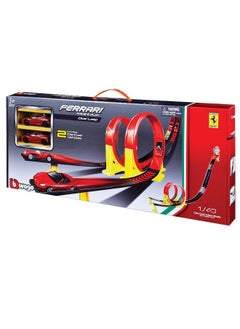 Bburago Bburago Multi-Color Ferrari Dual Loop Playset  - Image 1