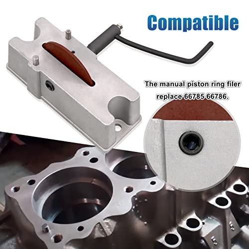 RULLINE Manual Piston Ring Filer & Grinder Tool Set - 120 Grit Carbide Grinding Wheel Included, Piston Ring Filing and Clearance Adjustment Tool Kit，Direct Replacement for 66785 66786 Models - Image 5