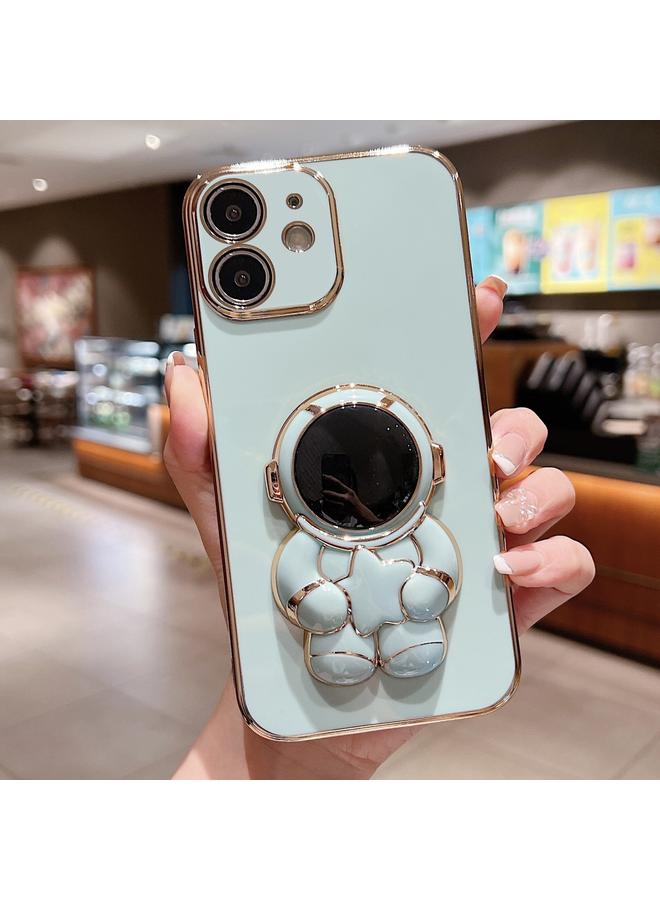 Zaboon Case For iPhone 12 mini Embrace Stars Electroplating Astronaut Holder Phone Case - Image 1