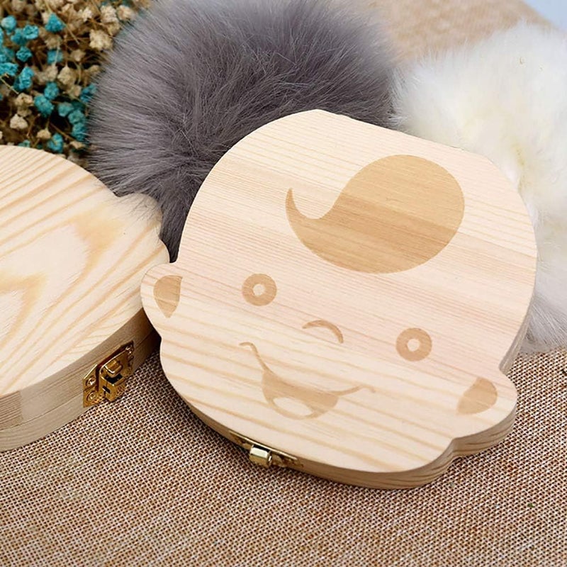 klarako Baby Tooth Keepsake Box Cute Children Tooth Fairy Box Tooth Holder Container,Baby Teeth Save Box Organizer Child Tooth Storage to Keep Childhood Memory Personalized Customized for Boys - Image 4