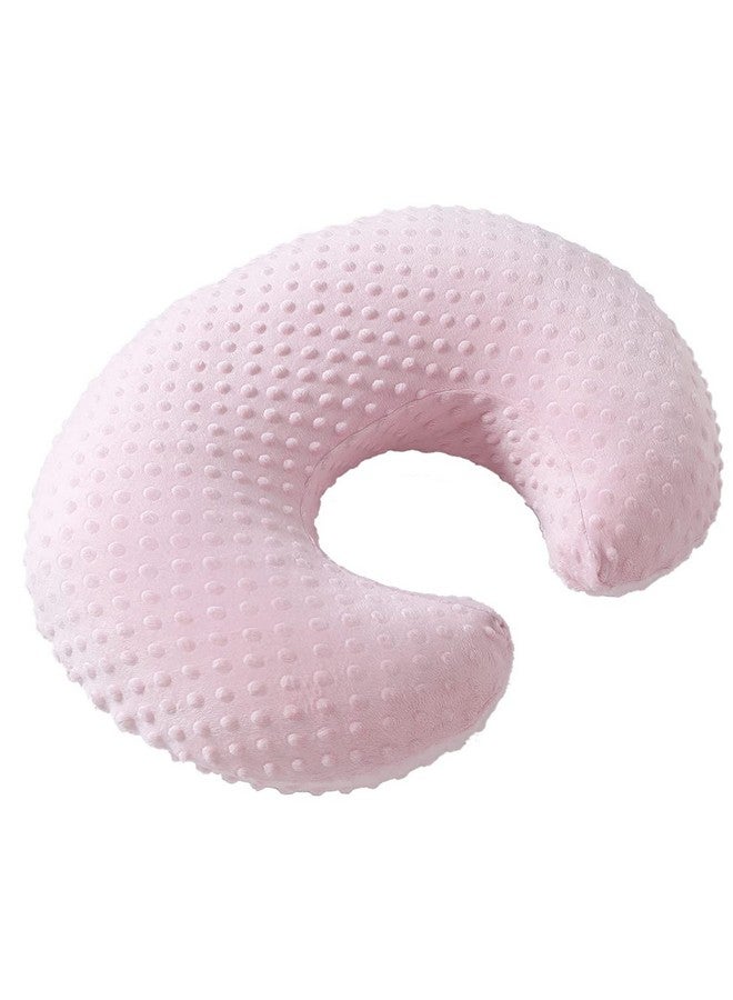 DONOMILO Dots Nursing Pillow Cover, Case Plush Breathable Breastfeeding Pillow Slipcover Fits Nursing Pillow, Super Soft Snug Positioners for Baby Boy Baby Girl (Light Pink) - Image 1