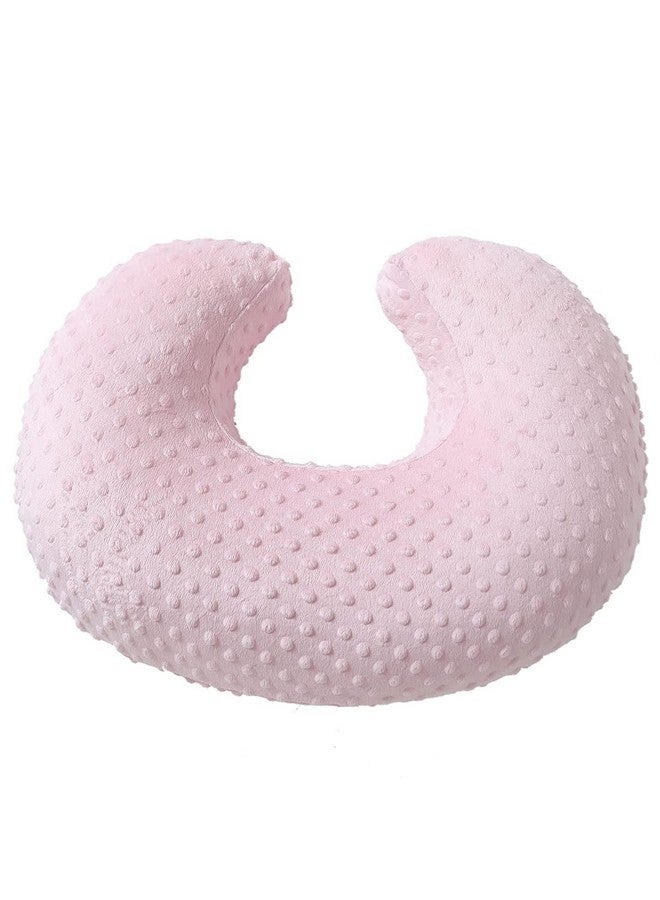 DONOMILO Dots Nursing Pillow Cover, Case Plush Breathable Breastfeeding Pillow Slipcover Fits Nursing Pillow, Super Soft Snug Positioners for Baby Boy Baby Girl (Light Pink) - Image 3