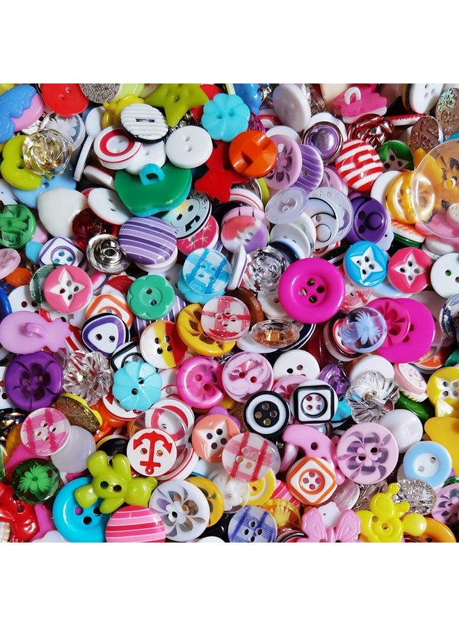 شينكو كرافت 100 قطعة من الأزرار البلاستيكية الصغيرة العشوائية التي يمكنك صنعها بنفسك ملحقات الخياطة اليدوية (مزيج) - Image 1