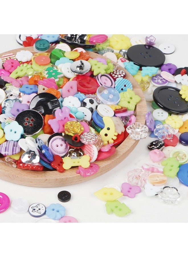 شينكو كرافت 100 قطعة من الأزرار البلاستيكية الصغيرة العشوائية التي يمكنك صنعها بنفسك ملحقات الخياطة اليدوية (مزيج) - Image 3