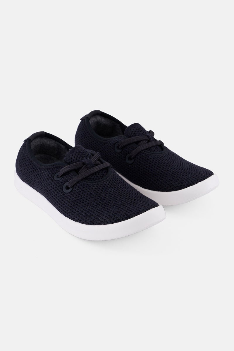 Allbirds Women Wide Lace Up Casual Shoes, Navy - Image 1