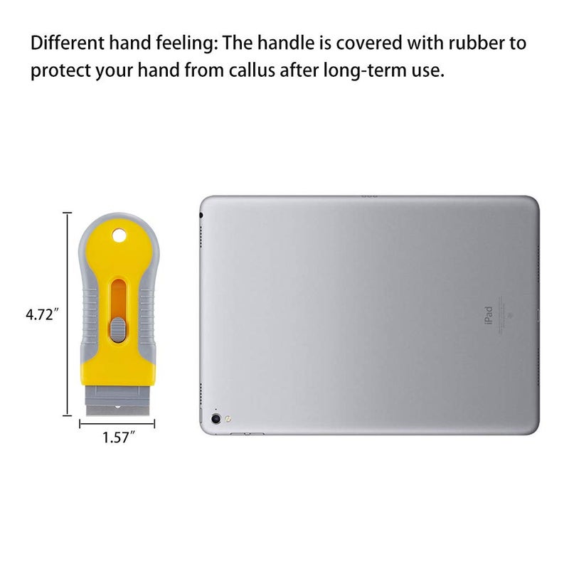 WEGAZ Razor Blade Scrape with 15pcs Extra Blades, Scraper Tool, Razor Blade Retractable, Paint Stripping Tool, Cleaning Tool for Removing Labels, Stickers, Decals, Paint from Glass and Stovetop-WEGAZ - Image 4