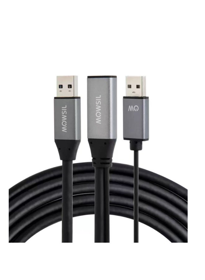 Mowsil USB 3.0 Type-A Male to Female Powered Extension Cable 15M - Image 1