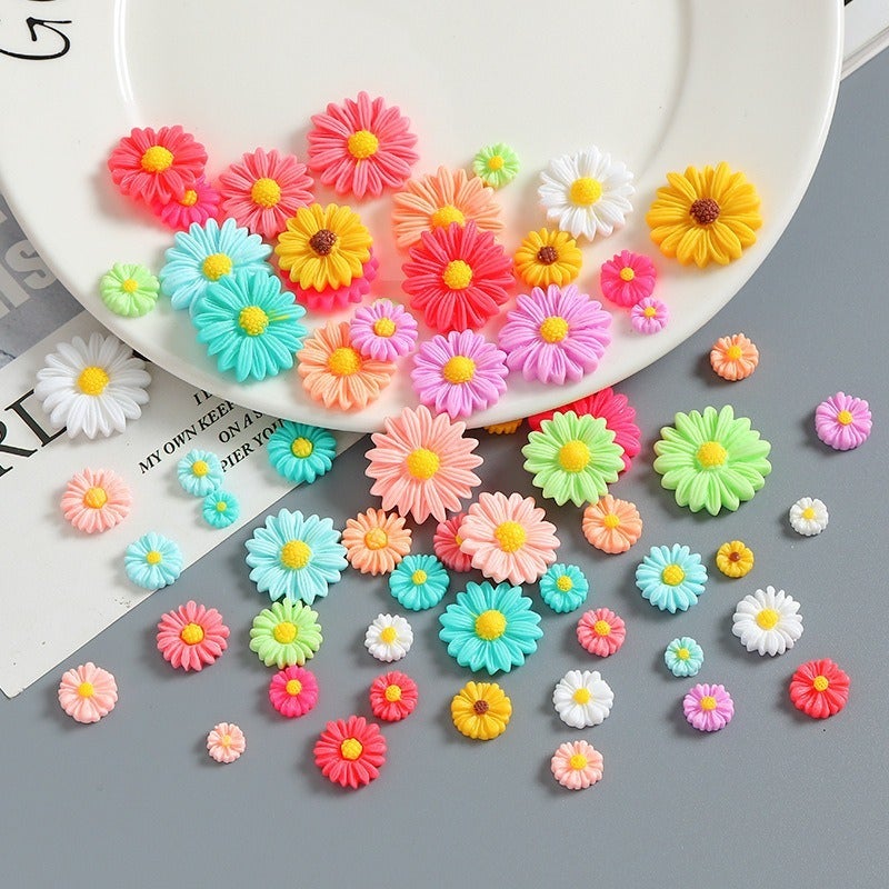 DIY Daisy Resin Charms for Jewelry Making - Image 1