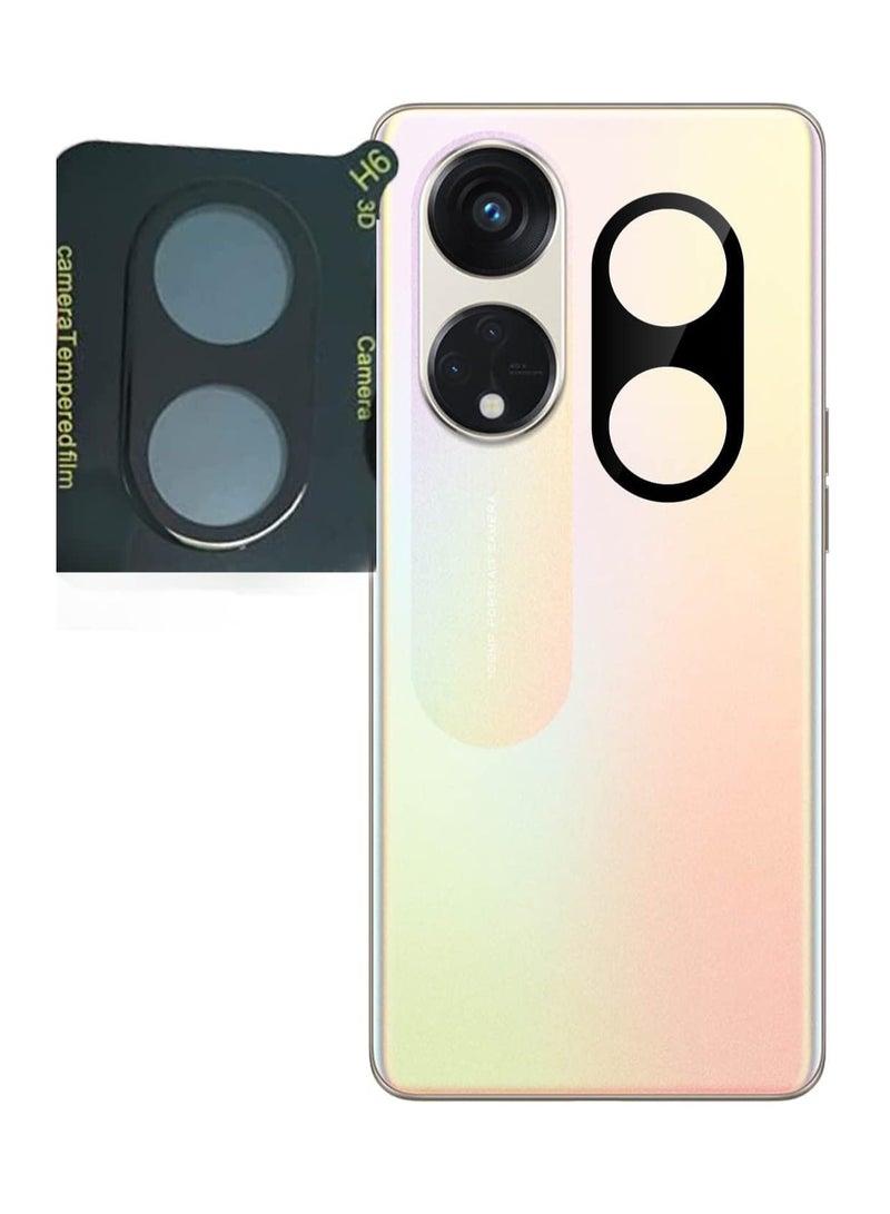 Camera Lens Protector Guard for Oppo Realme 10 pro +  (2023) Tempered Glass 9H Hardness Camera Cover Screen Protector | Black & Case Friendly  - Image 3