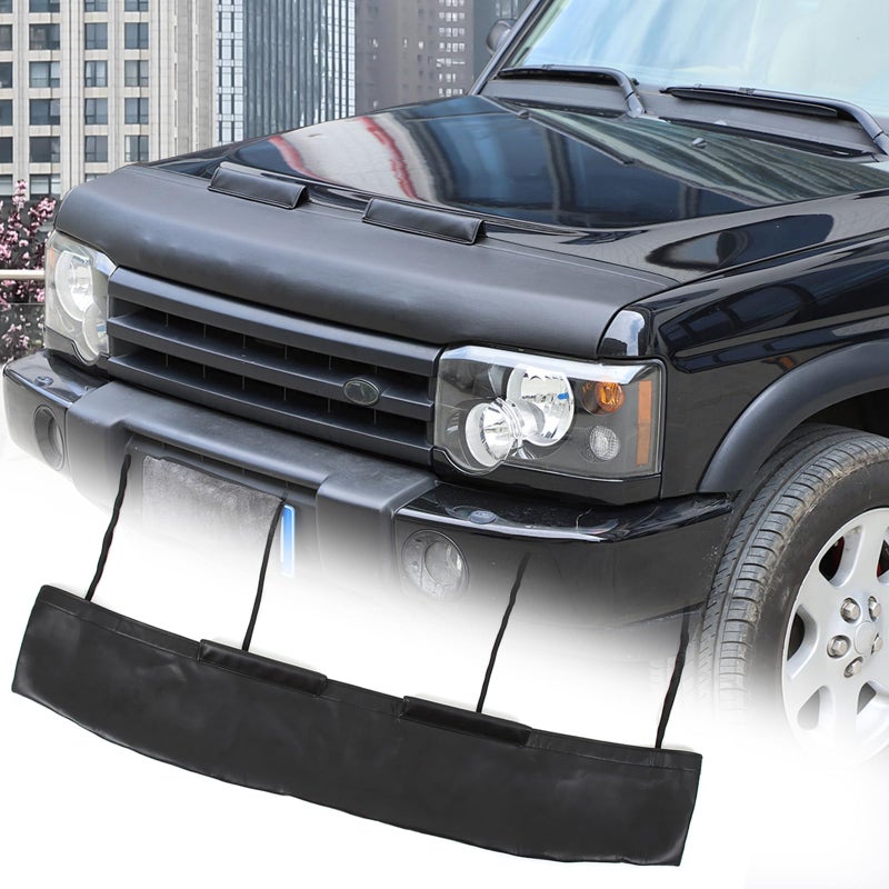 Heutamo Car Front Hood Protector Cover Compatible with Land Rover Discovery 2 19982004 Exterior Accessories Leather Car Front Hood Shield Cover