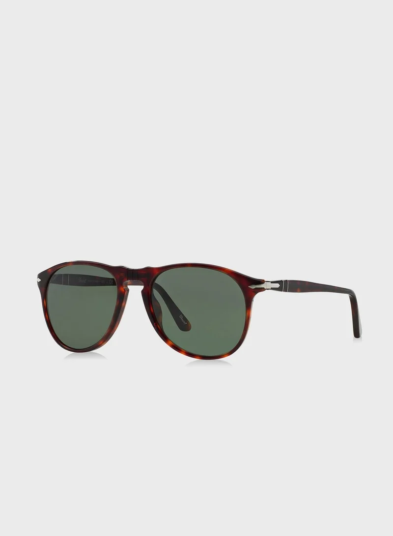 Persol 0PO9649S Aviator Sunglasses