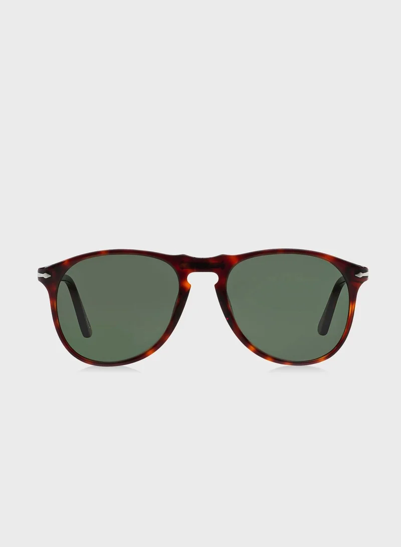 Persol 0PO9649S Aviator Sunglasses