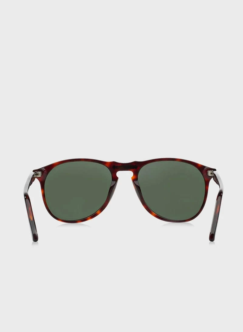 Persol 0PO9649S Aviator Sunglasses