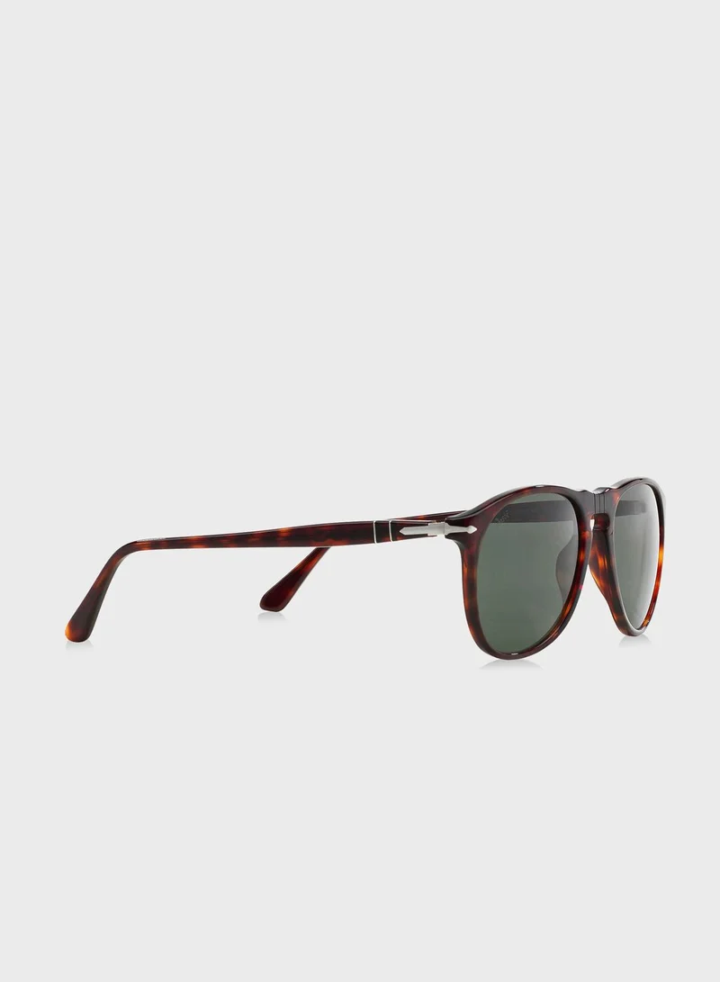 Persol 0PO9649S Aviator Sunglasses