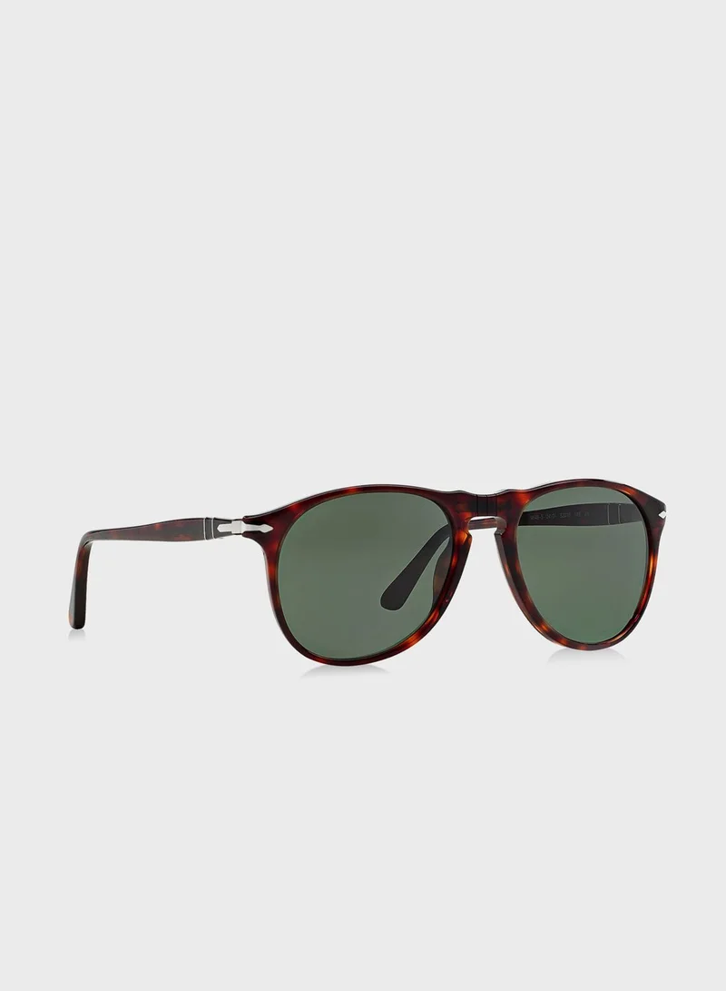 Persol 0PO9649S Aviator Sunglasses