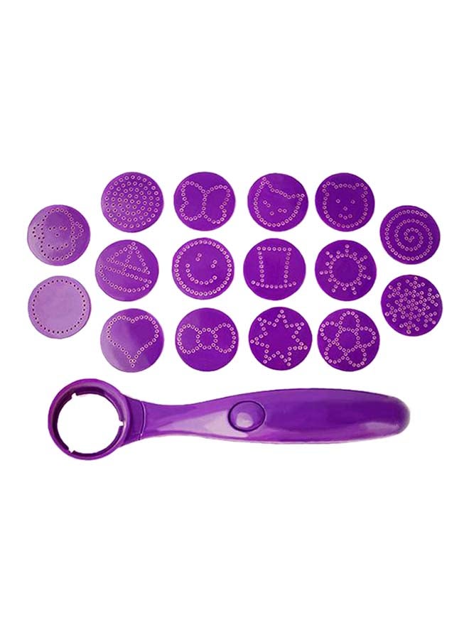 17-Piece Magic Spice Spoon Purple 2x2.5x12centimeter  - Image 2