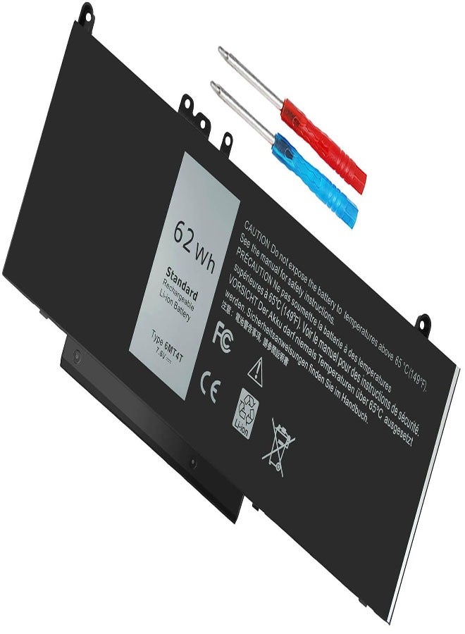 Battery For Dell Latitude E5450, E5470, E5550, E5570 – 62Wh - Image 2