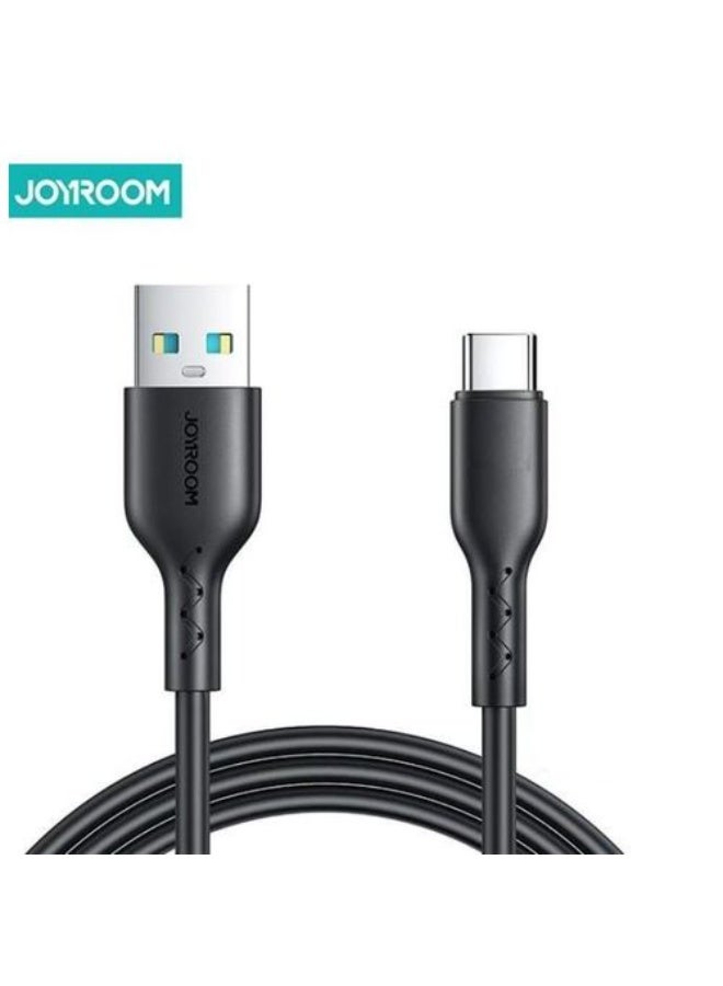 A26 3A USB-A to type c Fast Charging Data Cable, 1M - Black