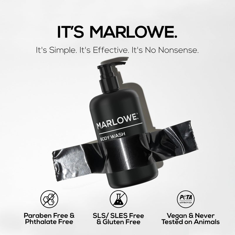 MARLOWE. No. 103 Body Wash 15 oz Pump, Cedarwood + Sea Salt, Energizing & Refreshing Shower Gel, Willow Bark & Green Tea Extracts, Cleanses, Moisturizes, Smooths & Nourishes, Fresh & Zesty Scent - Image 4