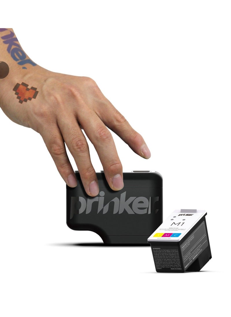 Prinker Prinker M Temporary Tattoo Printer with Color Cosmetic Ink, Skin-Safe and Water-Resistant Tattoos  - Image 1
