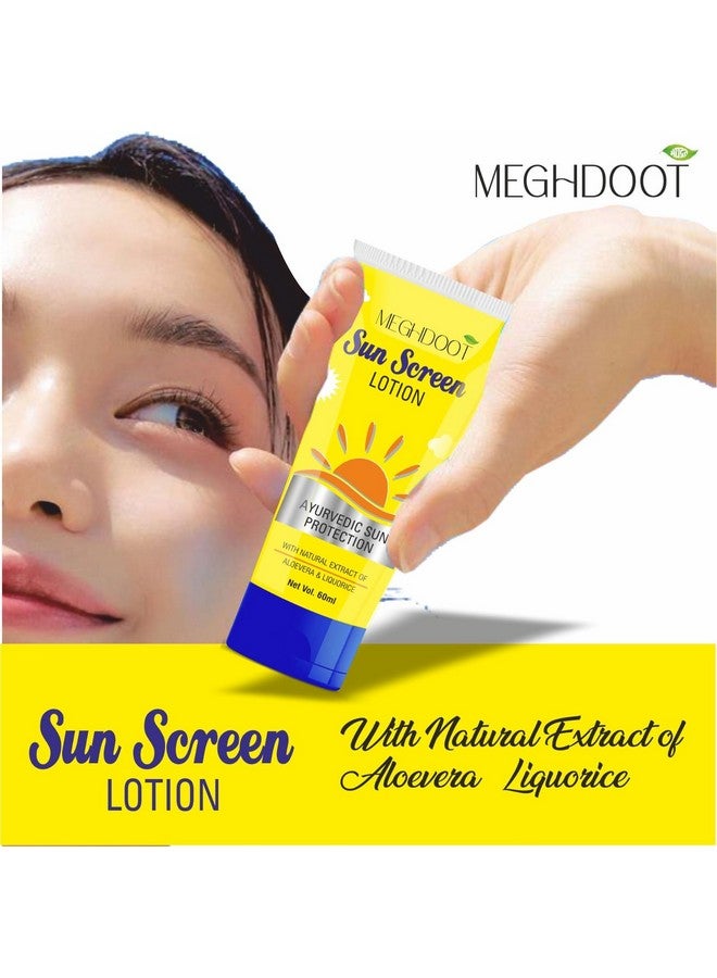 Meghdoot Ayurvedic Sunscreen Lotion with Natural Extracts of Aloe Vera & Liquorice | SPF 15+ | Protects, Moisturizes & Nourishes | Pack of 2 - Image 5