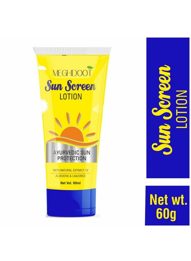 Meghdoot Ayurvedic Sunscreen Lotion with Natural Extracts of Aloe Vera & Liquorice | SPF 15+ | Protects, Moisturizes & Nourishes | Pack of 2 - Image 2