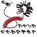 Holdia Universal Safety Kill Stop Switch with 11 Keys Lanyard Compatible with Johnson Evinrude Yamaha Honda OMC Mercury Mariner Suzuki Tohatsu Boat Motor Outboards - Image 2