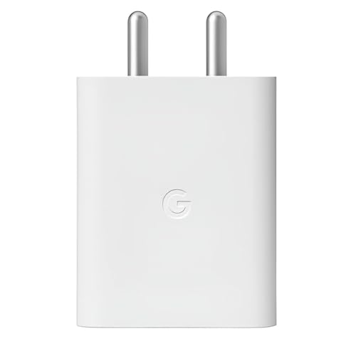 DiHines 30W Type-C Fast Charging Google Adapter | Compatible with Google Pixel 10, 10 Pro, 9A, 9 Pro, 8, 8a, 8 Pro, 7 Pro, 7a, 3a Pro, Tablets & Chromebooks | 30W USB-C Rapid Charging (White) - Image 1