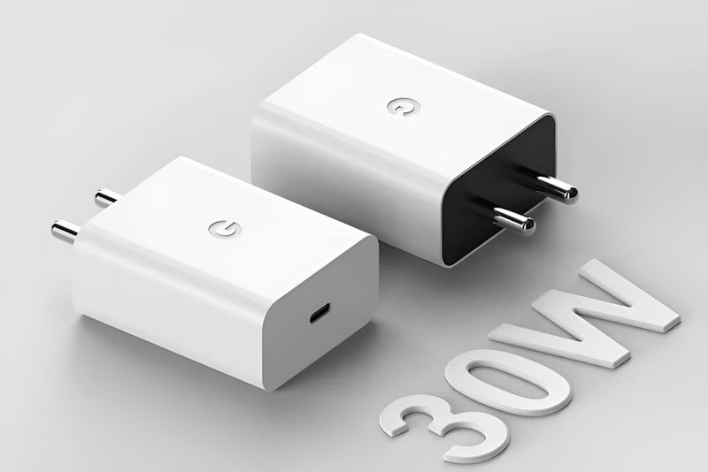 DiHines 30W Type-C Fast Charging Google Adapter | Compatible with Google Pixel 10, 10 Pro, 9A, 9 Pro, 8, 8a, 8 Pro, 7 Pro, 7a, 3a Pro, Tablets & Chromebooks | 30W USB-C Rapid Charging (White) - Image 3