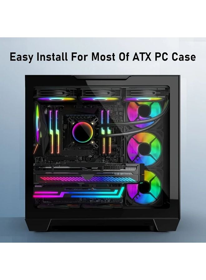 White ARGB GPU Support Bracket 5V 3 Pin Adjustable Graphics Card Holder For Desktop PC - Image 4