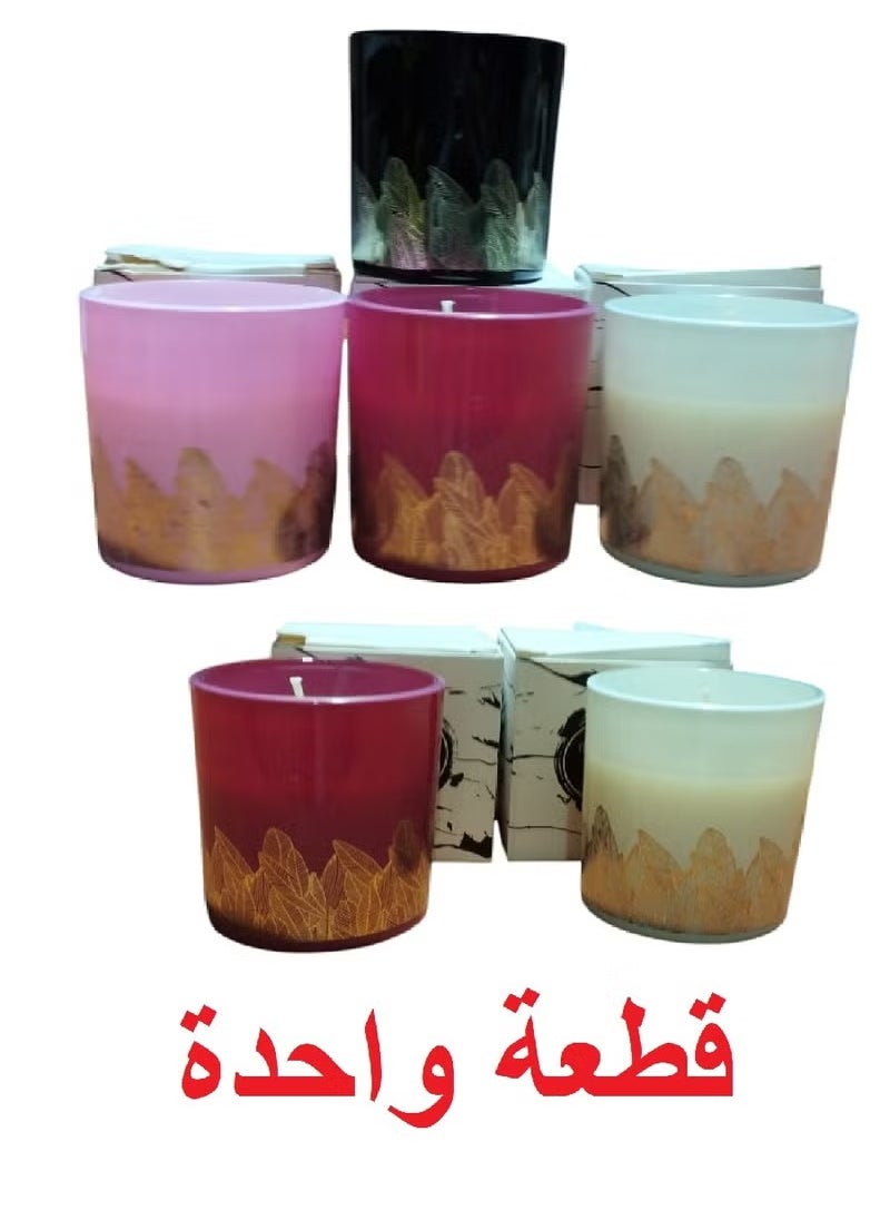 ماركة غير محددة شمع رخامي فواح معطر رومانتيك، متعدد الروائح والألوان (قطعة واحدة)  - Image 1