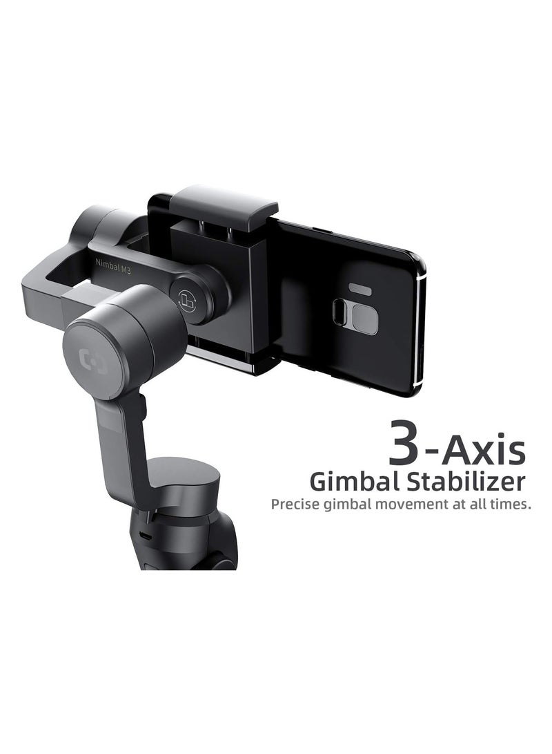 Stabilizer 3 Axis Smartphone Stabilizer 15 Hours Battery Life with Case and Mini Tripod, Anti-shake Lossless for iPhone Samsung Huawei Xiaomi  - Image 2