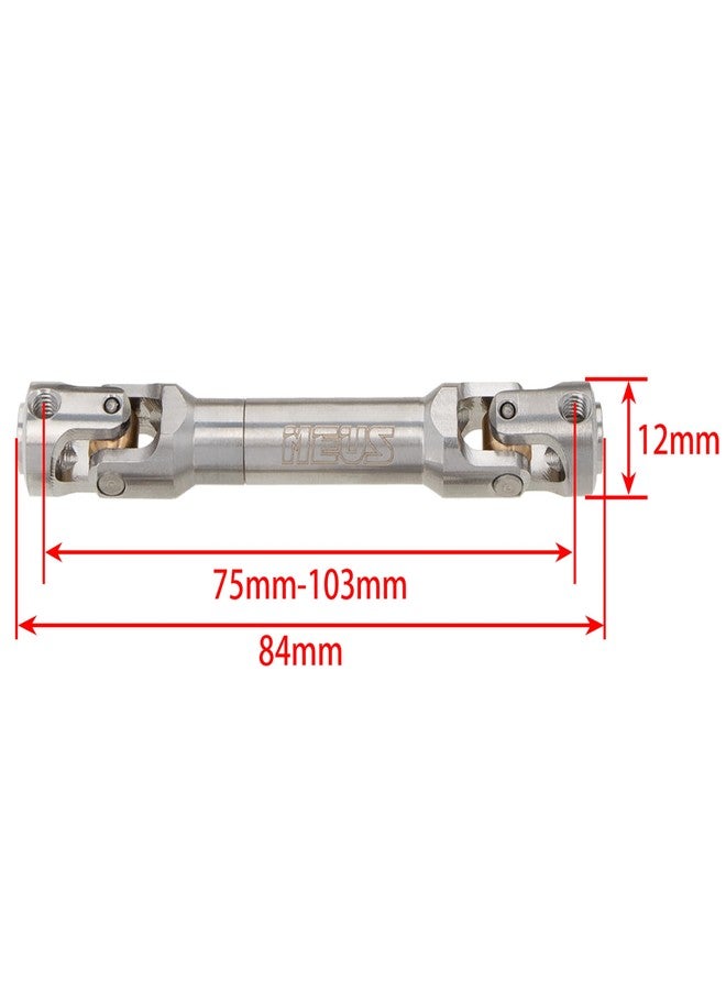 MEUS RACING Universal Driveshaft for SCX10 SCX10 II Wraith TRX4 1/10 RC Crawler Upgrades Parts, 75-103mm - Image 2