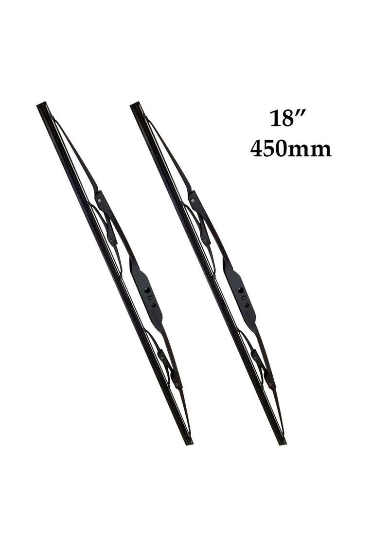 Viewmax VIEW MAX Windshield Car Wiper Blades, Powerful Performance Conventional Wiper Blades 18" 450mm 2 Pcs  - Image 4
