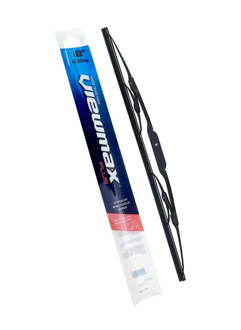 Viewmax VIEW MAX Windshield Car Wiper Blades, Powerful Performance Conventional Wiper Blades 18" 450mm 2 Pcs  - Image 2