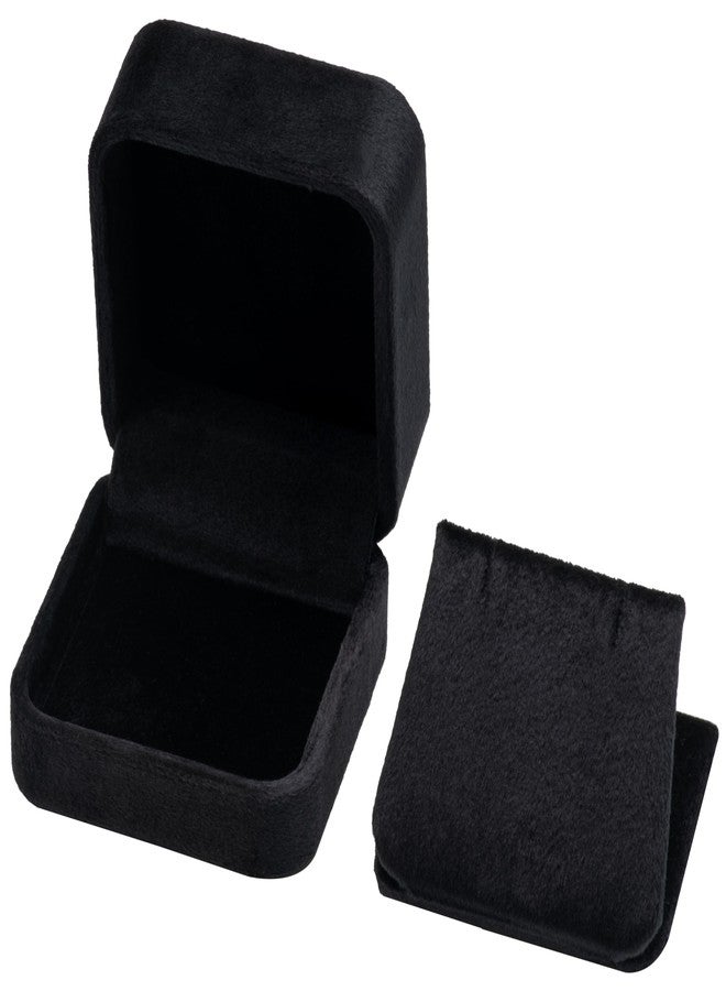 Giftop Velvet Earring Gift Boxes Jewelry Box (Black) - Image 4