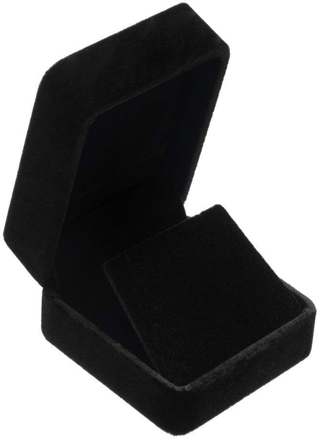 Giftop Velvet Earring Gift Boxes Jewelry Box (Black) - Image 2