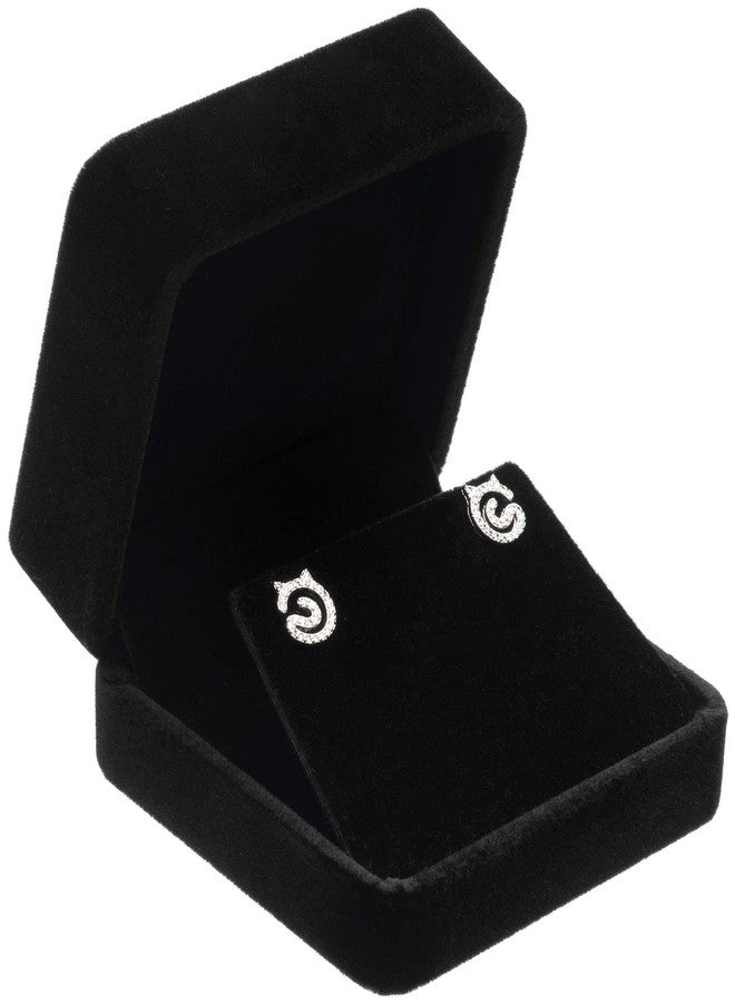 Giftop Velvet Earring Gift Boxes Jewelry Box (Black) - Image 3