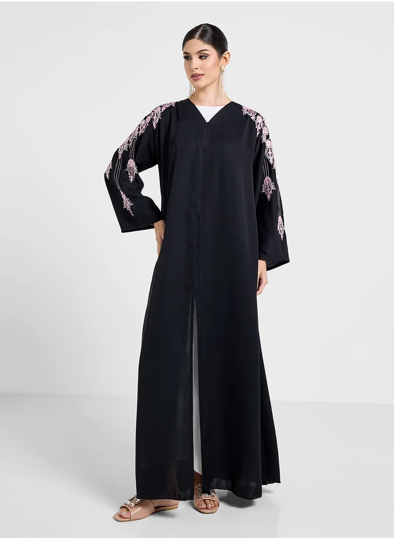 Khizana Abaya With Embellishment & Sheila