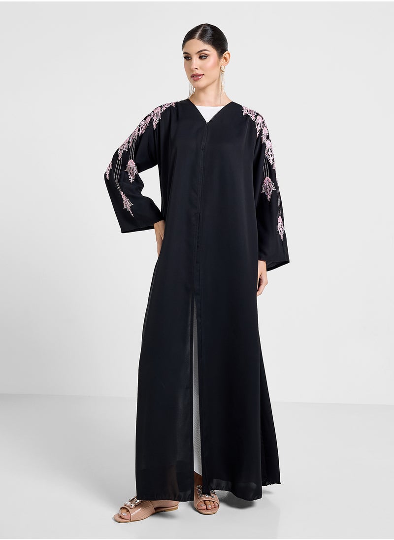 Khizana Abaya With Embellishment & Sheila  - Image 1