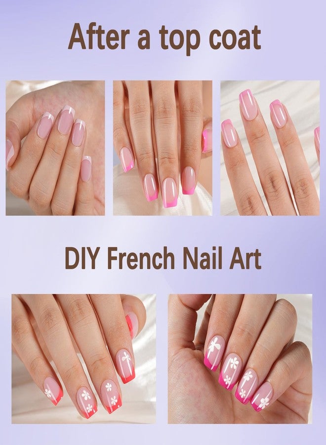 Misssix French Tip Press On Nails, 150Pcs French Gel Nail Tips, Pink Short Square Soft Gel Fake Nails, X-BASIC Tips Starter Kit for Nail Art DIY 15 Sizes - Image 3