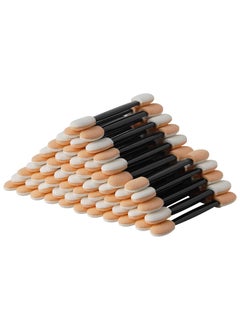 Cuttte Cuttte Eyeshadow Applicators Makeup Brushes - 60PCS Disposable Eyeshadow Brush, Dual Sides Eye Shadow Applicator Sticks, 2.44 Inch Eye Makeup Tools, Black 