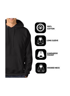 PRINTSHOP4ME Hoodie For Men-Pullover Classic Hoodie For Mens-Soft&Comfortable Hoodie For Daily Wear,No Zipper,Warm&Stylish Sweatshirt For Fall&Winter  - Image 2
