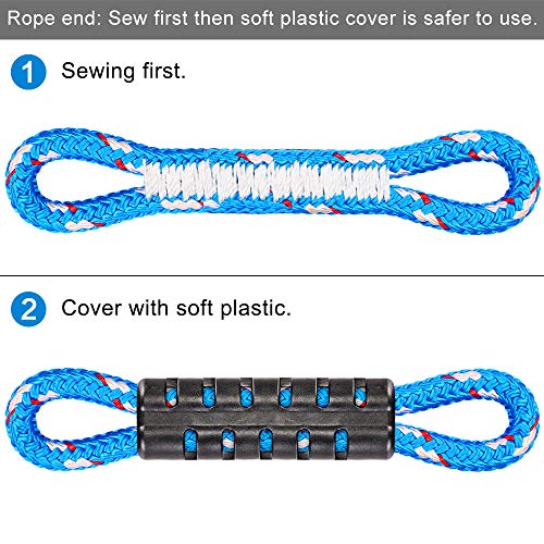 Dolibest 2 Pack of Ninja Gymnastic Rings, Monkey Ring Outdoor Backyard Ninja Accessories Set, Obstacle Course for Training for Teens,1000LB Capacity - Image 5