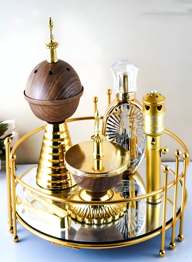 Elegant Design Incense Burner Set Arabic Oud Holder for Home and Office Fragrance - Image 1