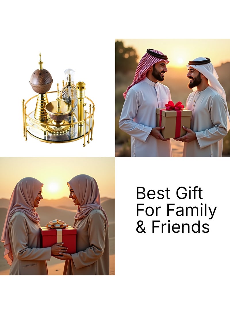 Elegant Design Incense Burner Set Arabic Oud Holder for Home and Office Fragrance - Image 4