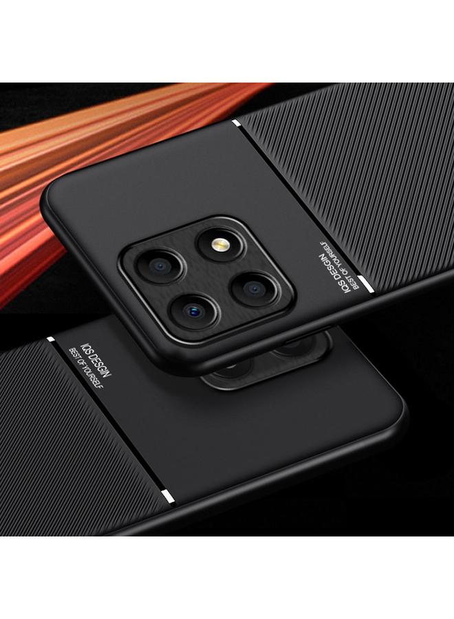 S-TOP Case For Honor X8a Classic Tilt Strip Grain Magnetic PC Hybrid TPU Phone Case - Image 2