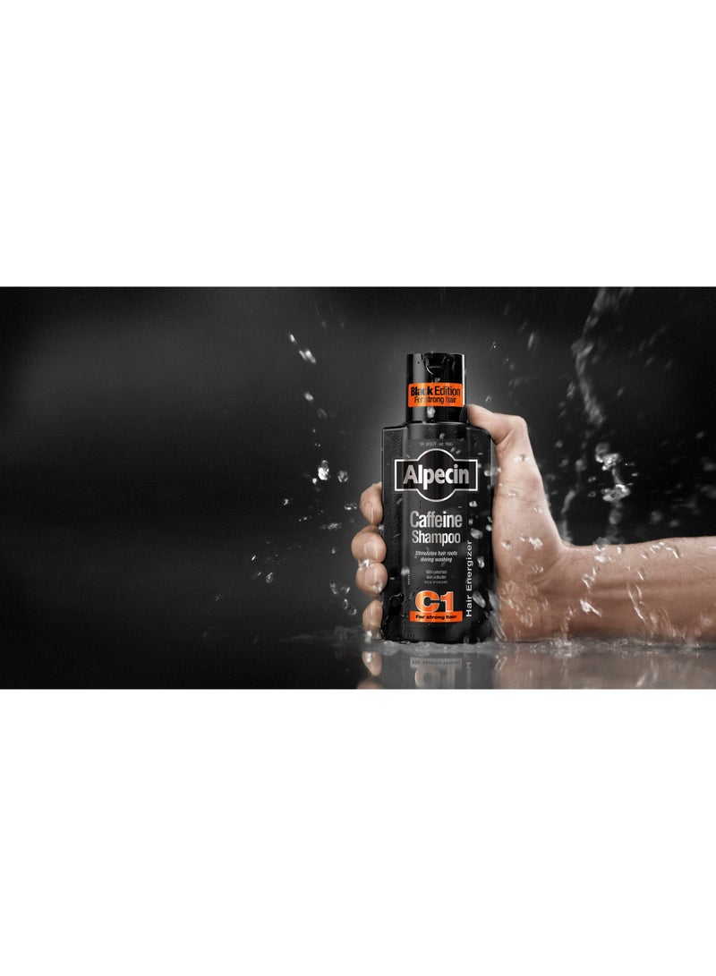 Alpecin Black Edition Caffeine Anti-Hair Loss Shampoo C1 375ml - Image 3